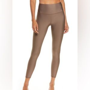 Alo Yoga Airlift High Waisted Midi Leggings in Hot Cocoa